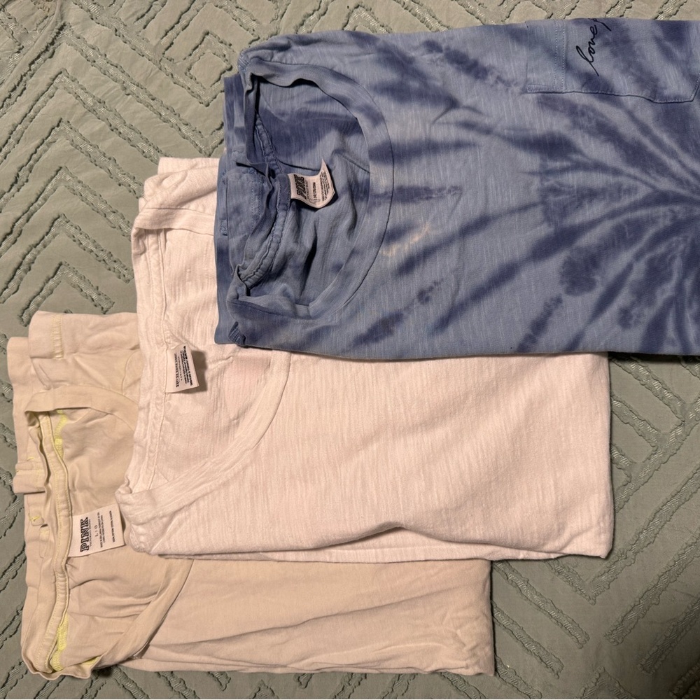 Set of three PINK shirts